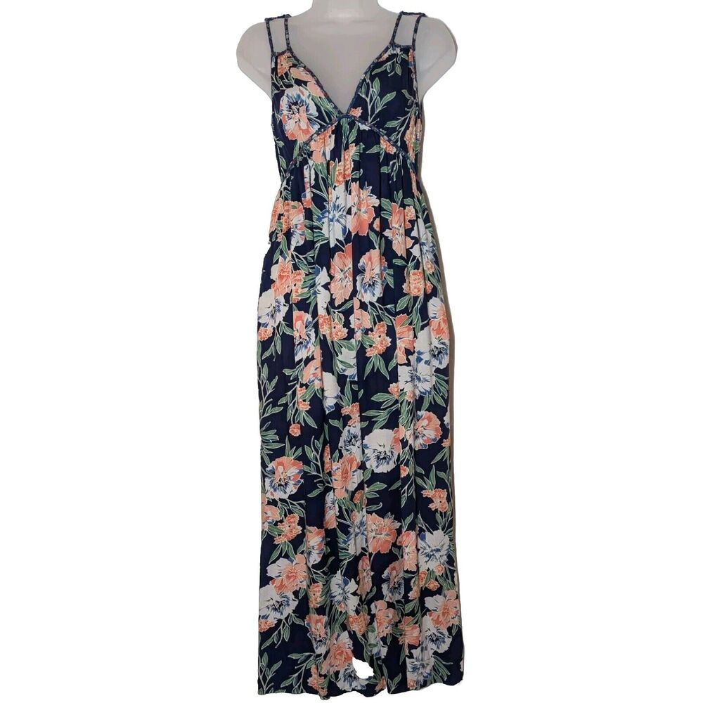 Band Of Gypsies Maxi Dress Women XS Floral Sundress Feminine Cottagecore Boho